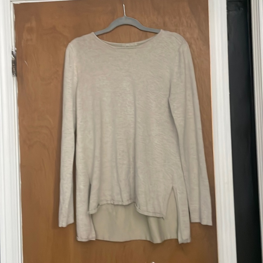 Joan Vass tan tunic size Medium